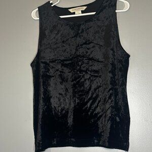 Melrose Studio Women’s Black Sleeveless Tank Top Size L Rayon Blend Lightweight